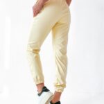 Spodnie skórzane Ola Voga Fresh Leather żółte