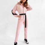 Kombinezon elegancki Fancy Stripe Ola Voga różowy