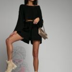 Komplet ażurkowy Freedom czarny