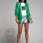 Marynarka rękaw 3/4 Mayo zielona