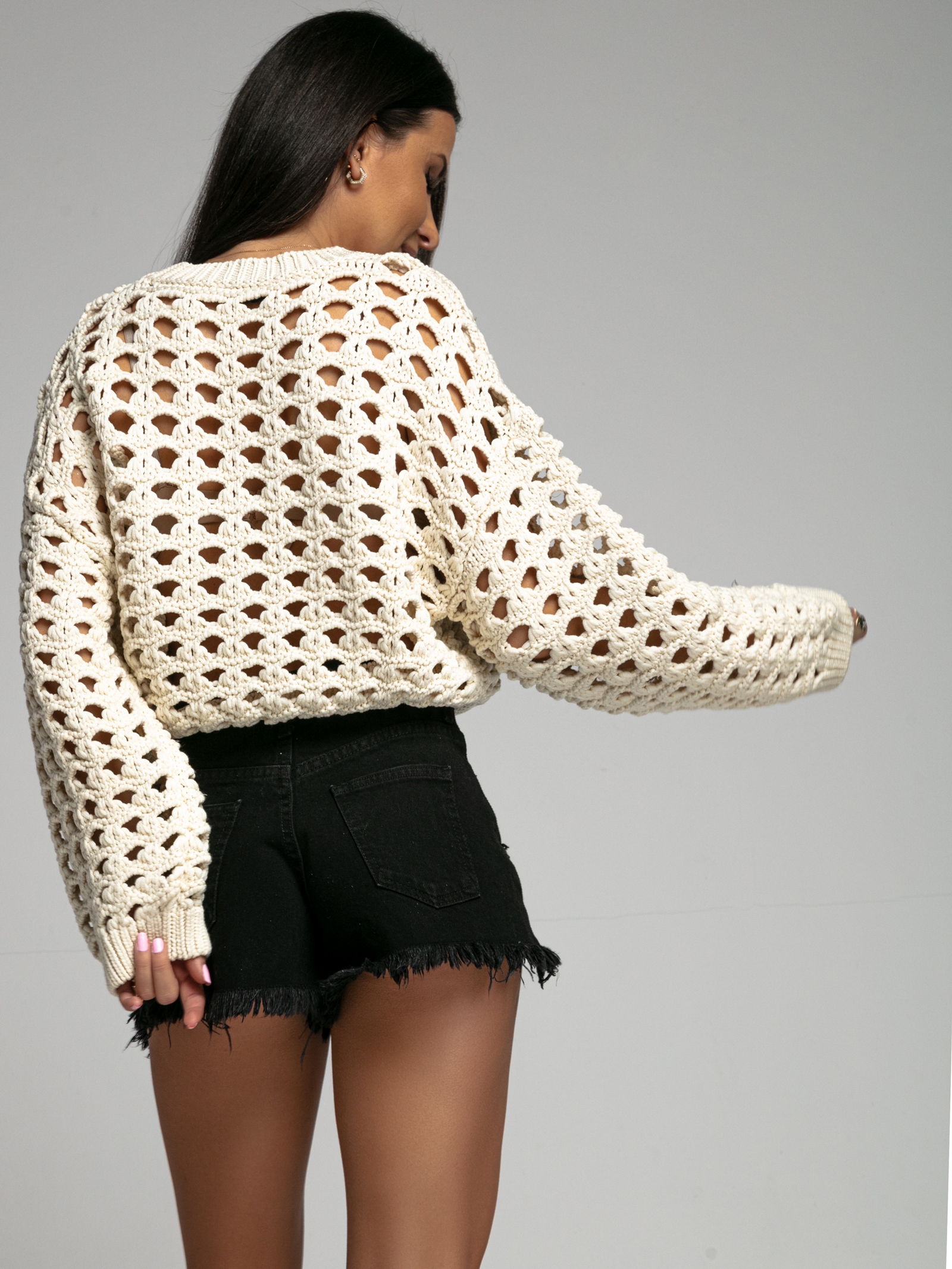 Krótkie spodenki szorty London Look czarny Krótkie spodenki szorty London Look czarny