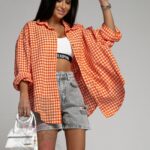 Spodenki jeansowe Madam Popiel szare