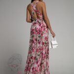 Sukienka maxi NB Jardi różowa