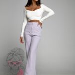 Spodnie dzwony Rendo lila