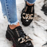 Półbuty lakierowane Forses Rock czarne