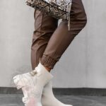 Botki skarpety Madam Comff beżowe