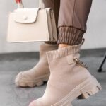 Botki skarpety Madam Comff cappuccino