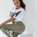 T-shirt logowany O'la Voga Big Print biały