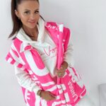 Bezrękawnik Ola Voga Logo Mix neon róż vs biały