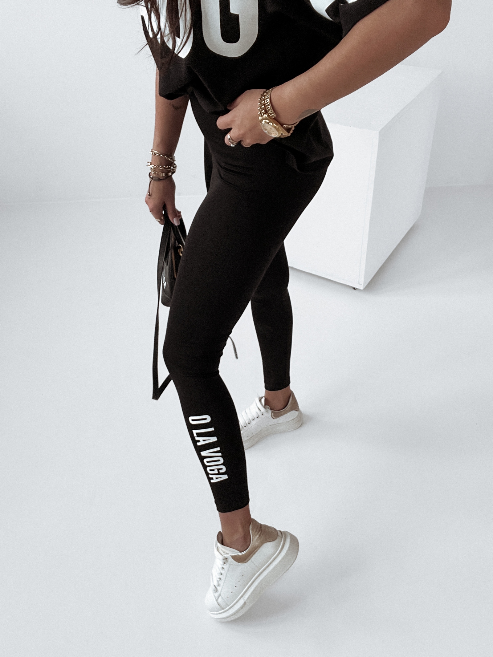 Legginsy z wysokim stanem O'la Voga Flex czarne Legginsy z wysokim stanem O'la Voga Flex czarne