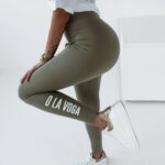 Legginsy z wysokim stanem O'la Voga Flex khaki