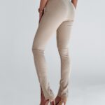 Spodnie z rozcięciami O'la Voga Icon beżowe