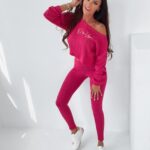 Komplet Doris Ola Voga amarantowy