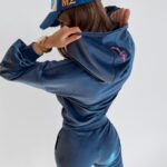 Komplet welurowy O'la Voga Grand granatowy