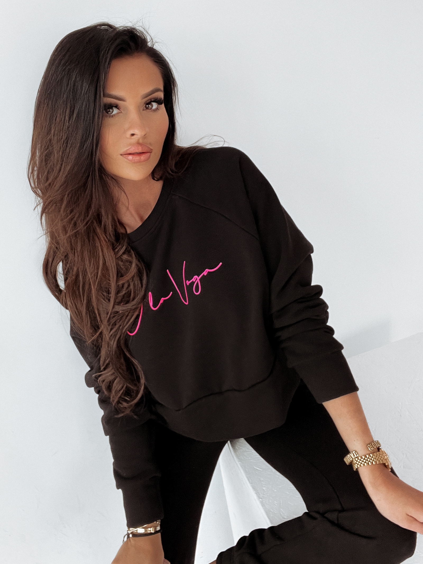 Komplet bawełniany No Stress Ola Voga czarny Komplet bawełniany No Stress Ola Voga czarny