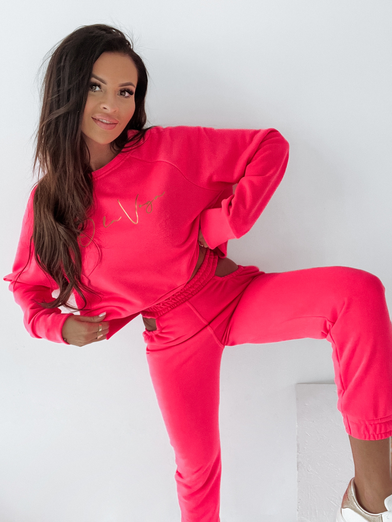 Komplet bawełniany No Stress Ola Voga koralowy