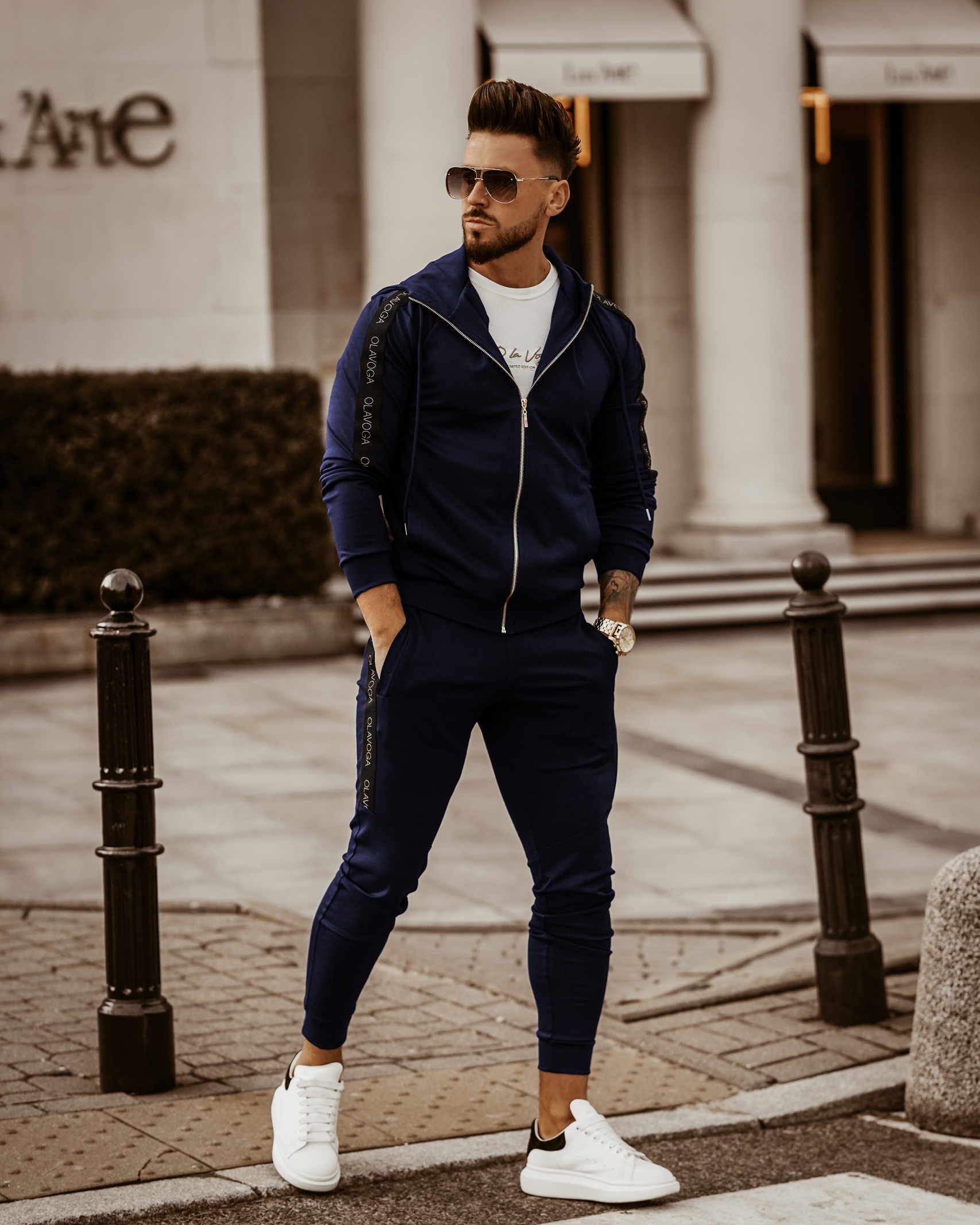 Komplet męski O'la Voga Elegant Man granatowy