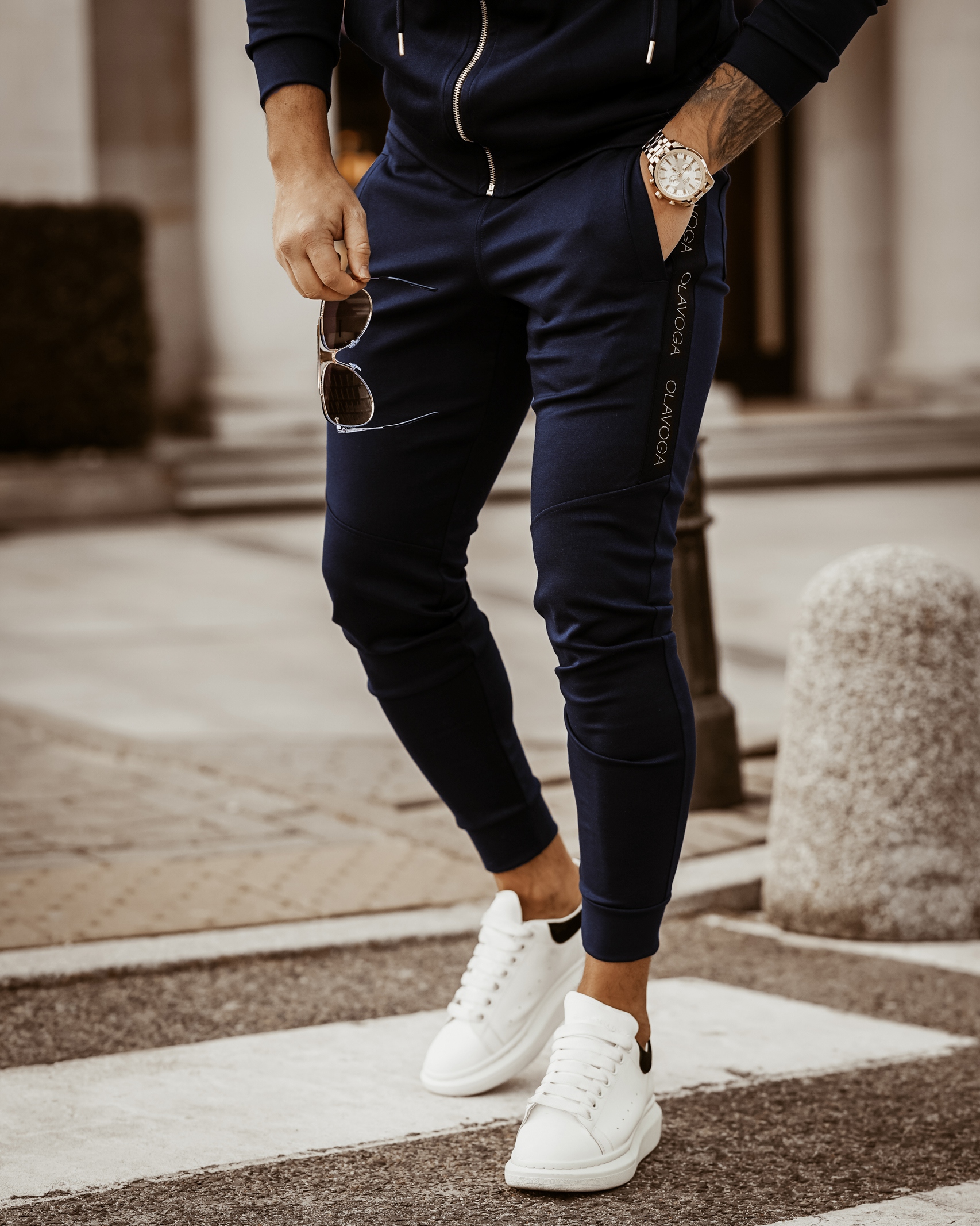 Komplet męski O'la Voga Elegant Man granatowy Komplet męski O'la Voga Elegant Man granatowy