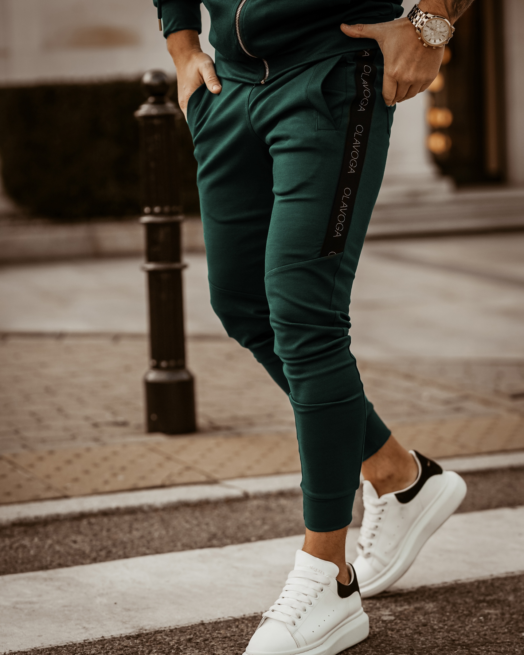 Komplet męski O'la Voga Elegant Man zielony Komplet męski O'la Voga Elegant Man zielony