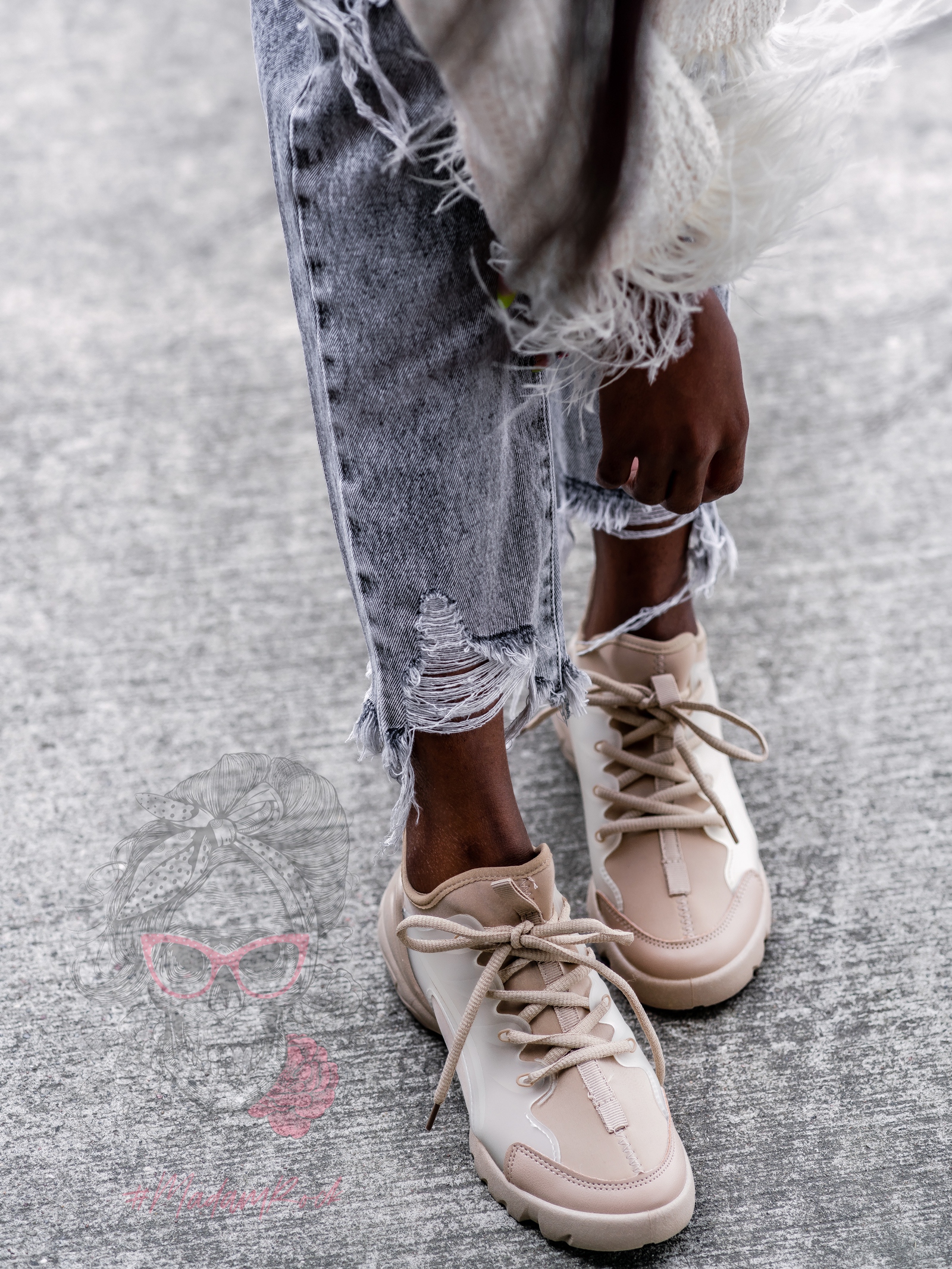 -wyprzedane-Buty sportowe Madam Elsz beżowe -wyprzedane-Buty sportowe Madam Elsz beżowe