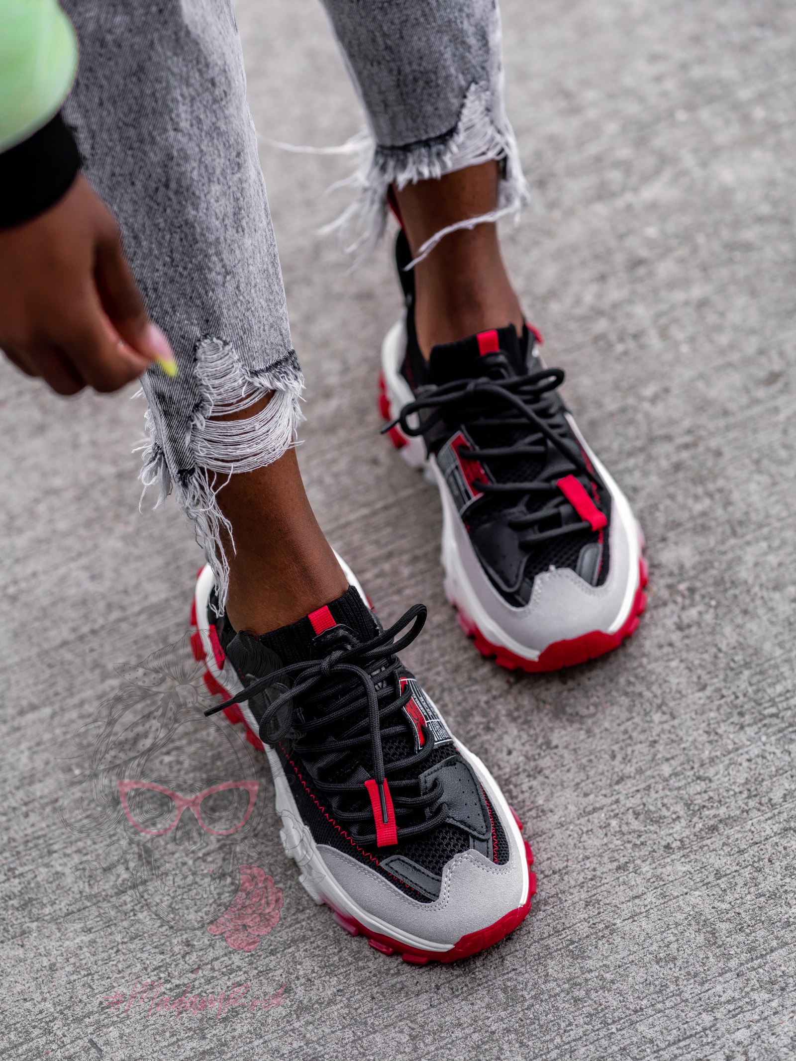 Buty sportowe Madam Ruuns czarne