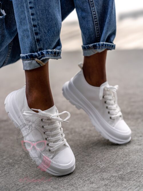 Trampki damskie Benus Rock białe