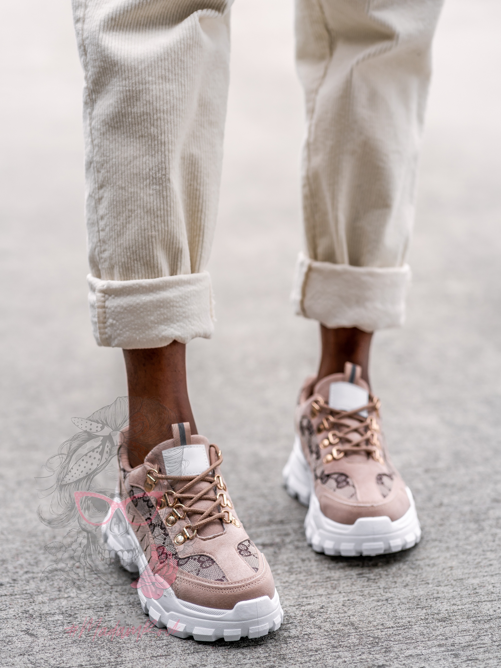 Buty sportowe Madam Cocos beżowe