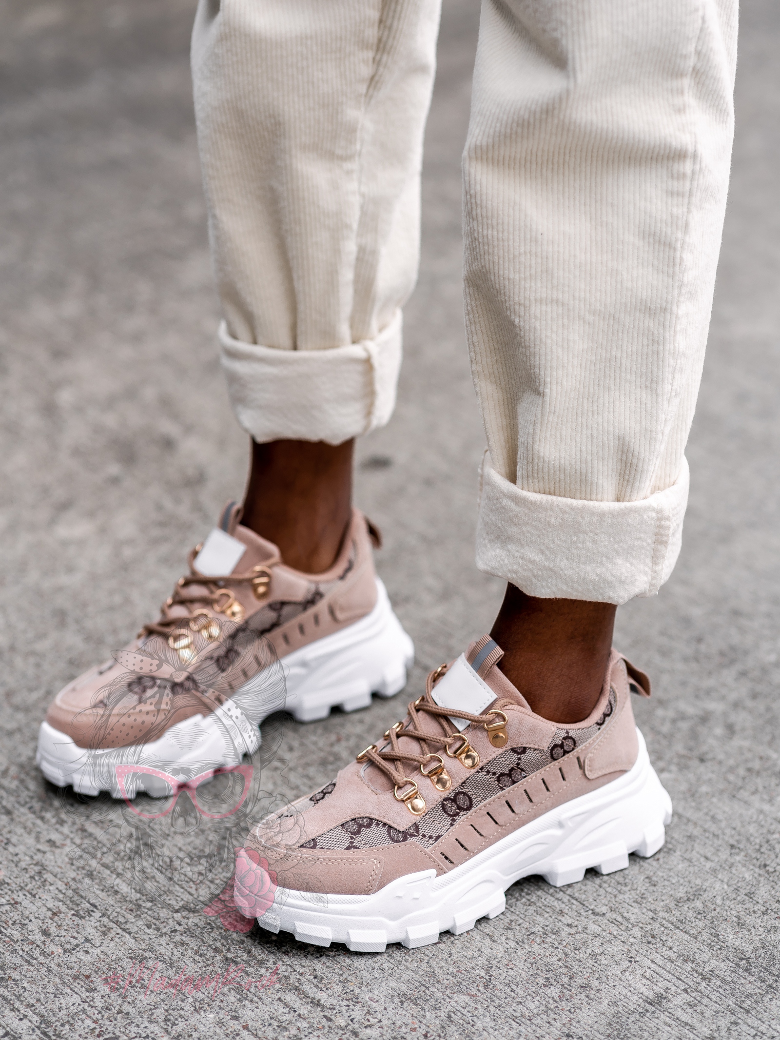 Buty sportowe Madam Cocos beżowe Buty sportowe Madam Cocos beżowe