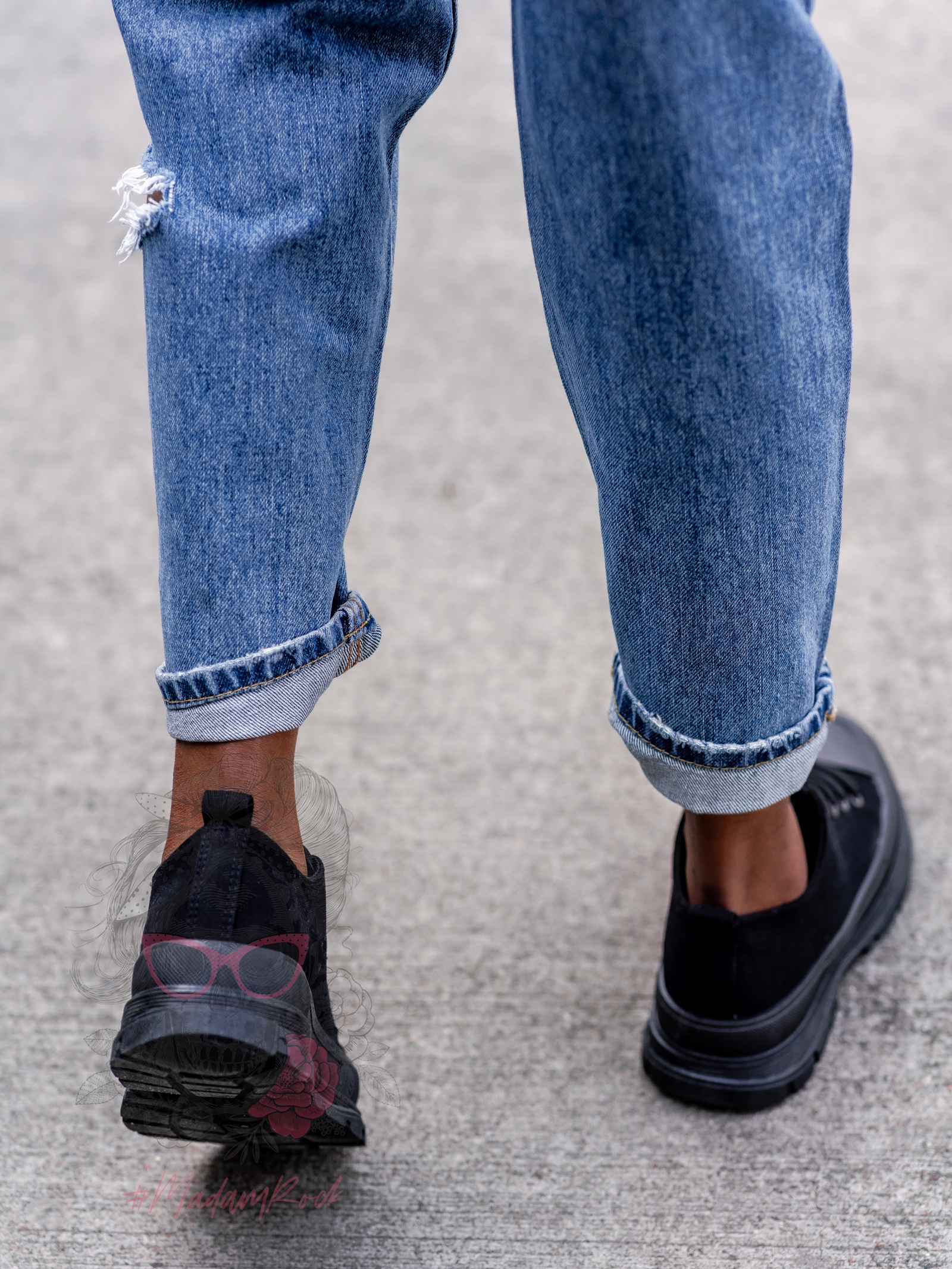 Trampki damskie Benus Rock czarne Trampki damskie Benus Rock czarne