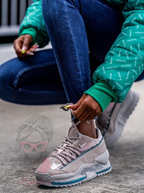 Buty sportowe Madam Shark szare- khaki