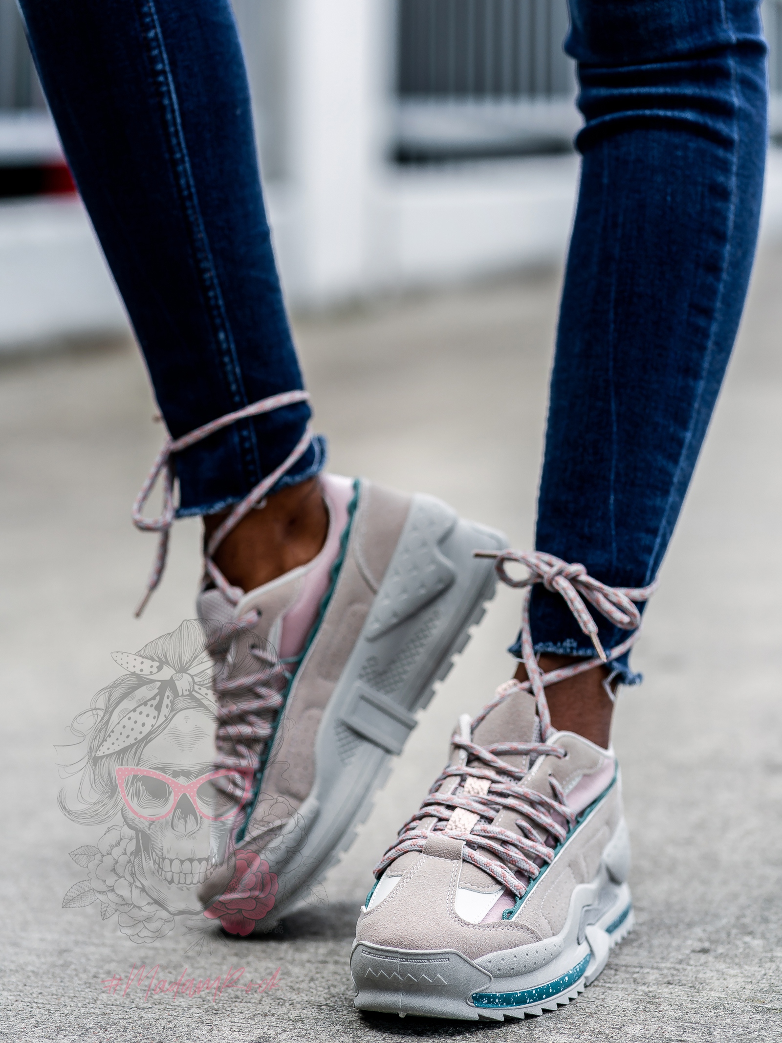 Buty sportowe Madam Shark szare- khaki Buty sportowe Madam Shark szare- khaki