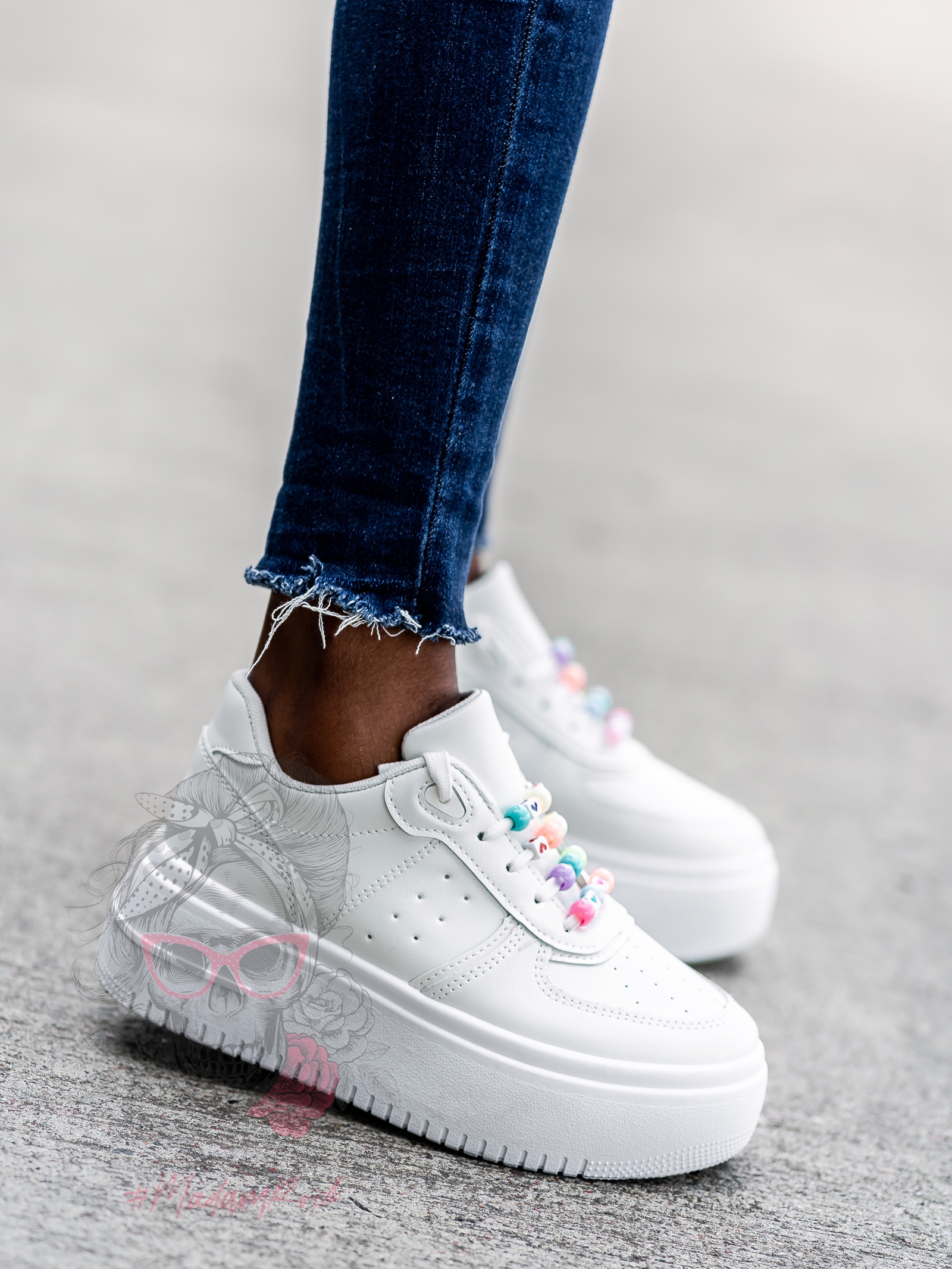 Buty sportowe Madam Yells białe