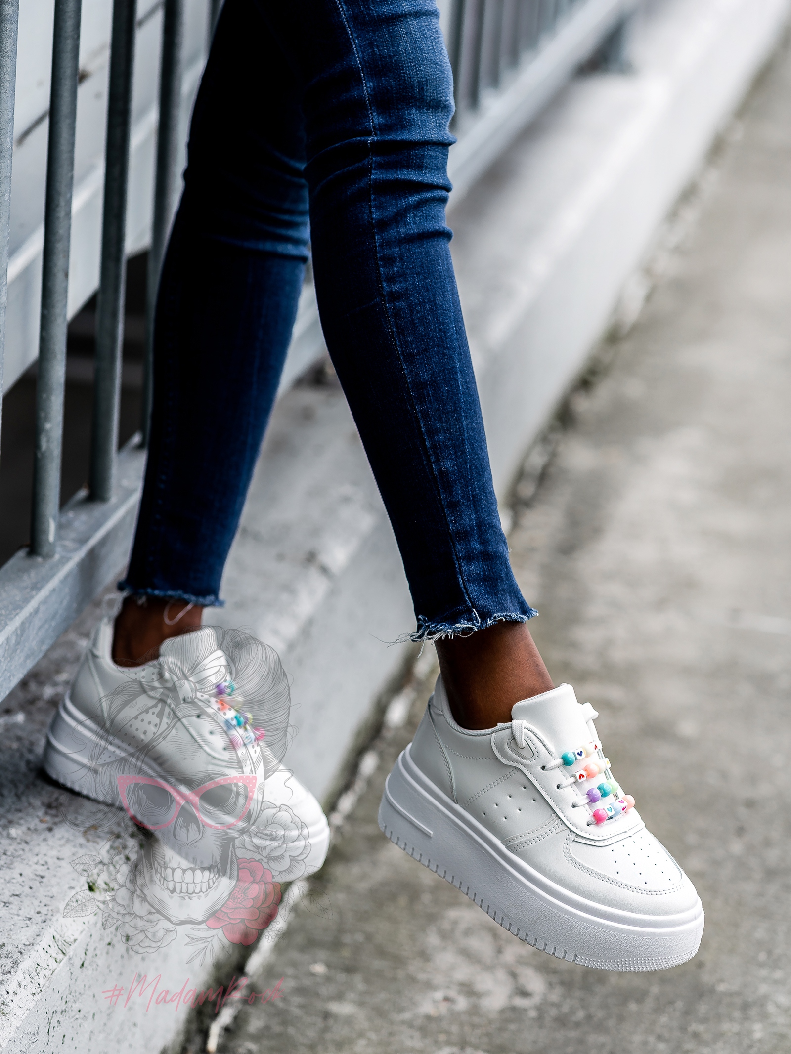 Buty sportowe Madam Yells białe