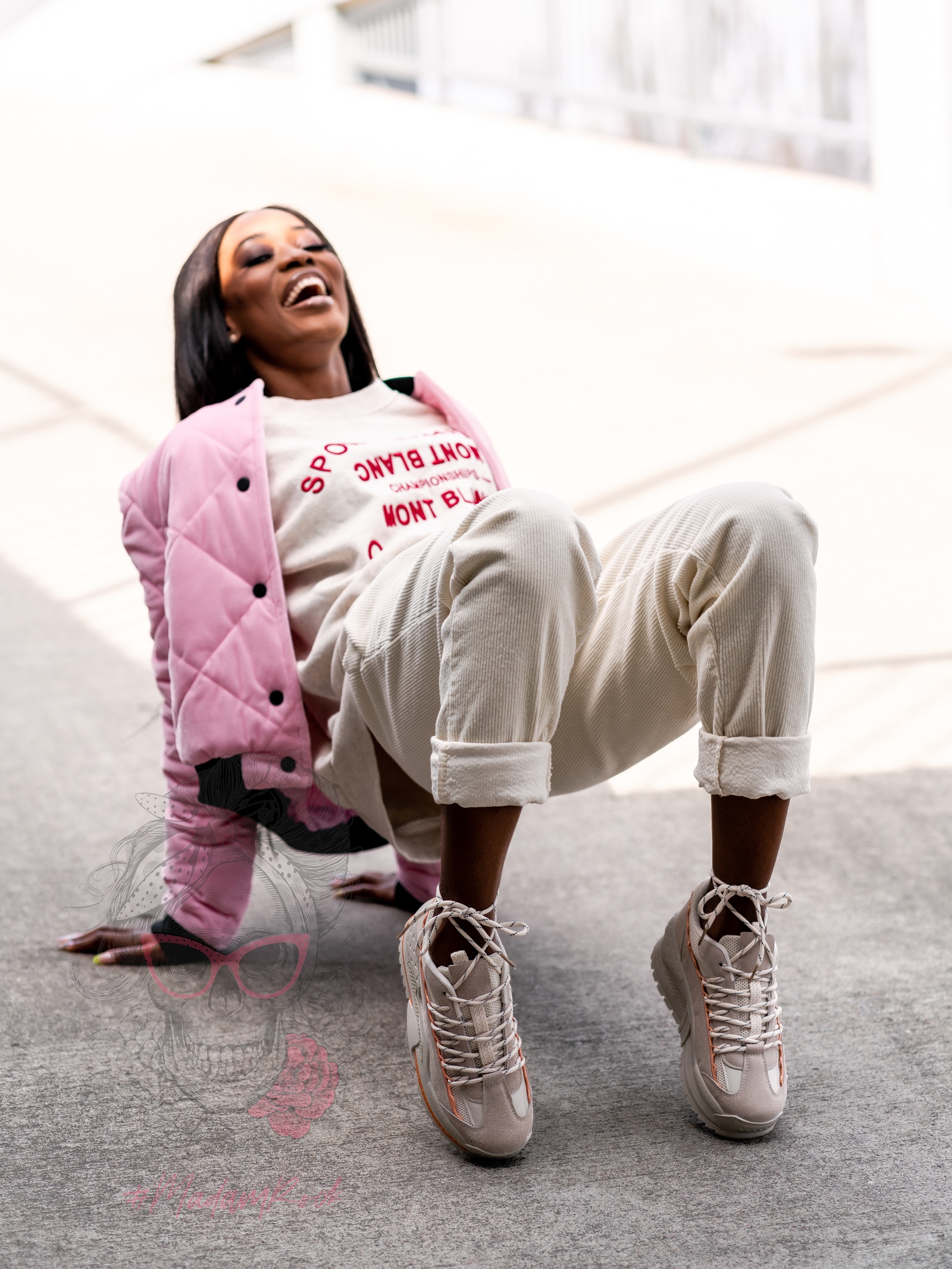 Buty sportowe Madam Shark beżowe