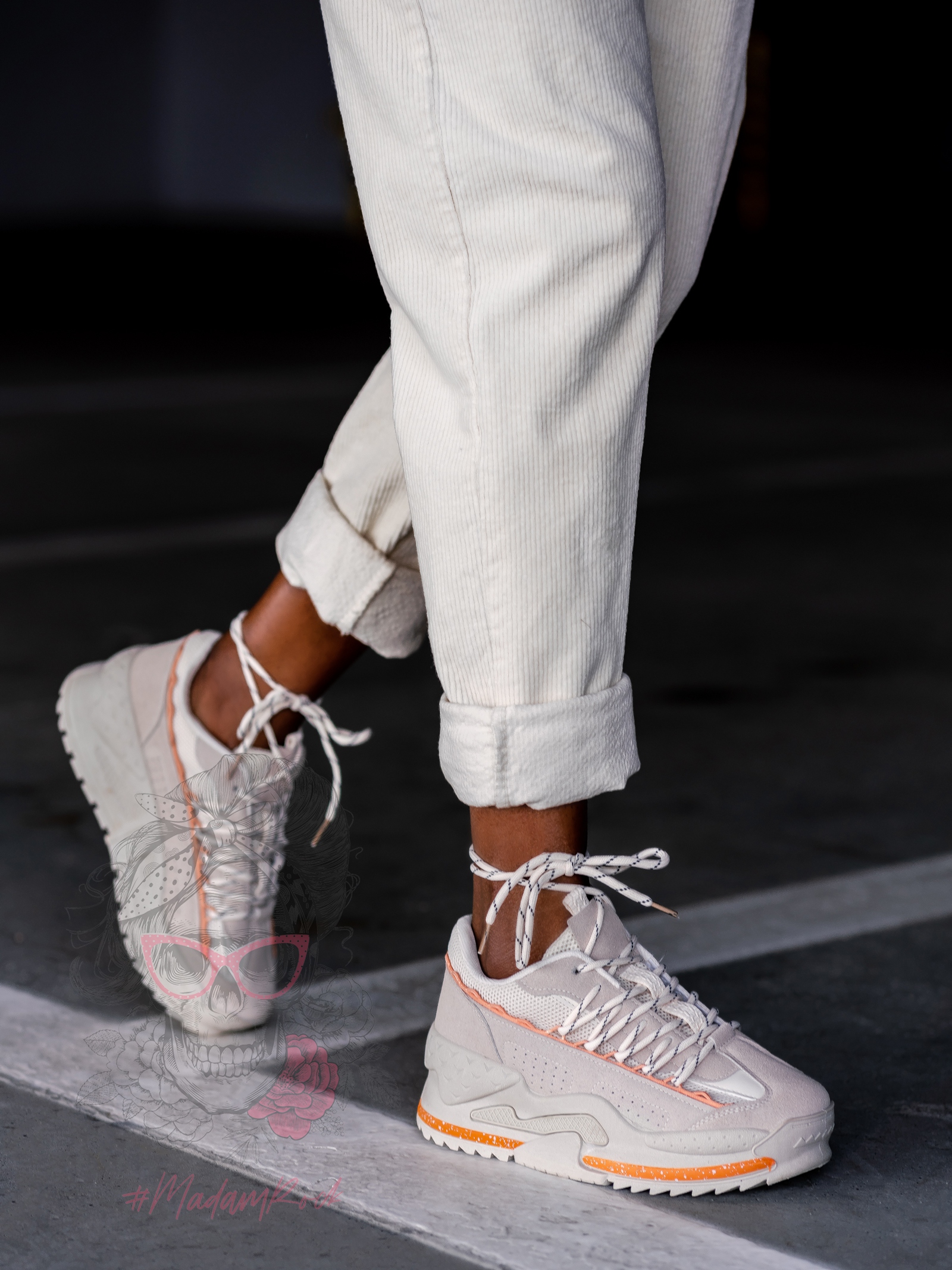 Buty sportowe Madam Shark beżowe