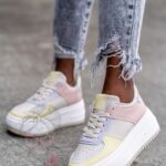 Buty sportowe Madam Sins pastelowe beżowe