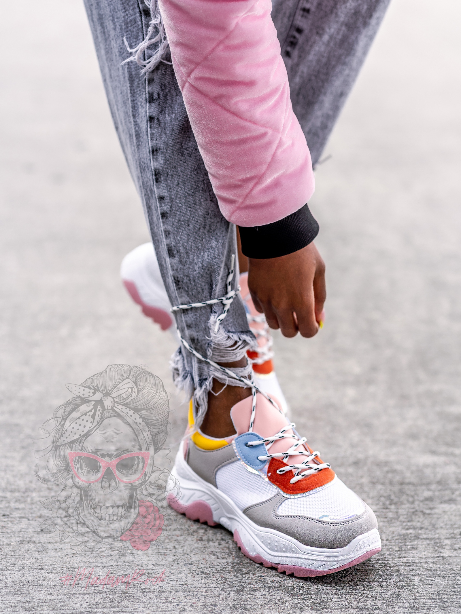 Buty sportowe Madam Gummi puder