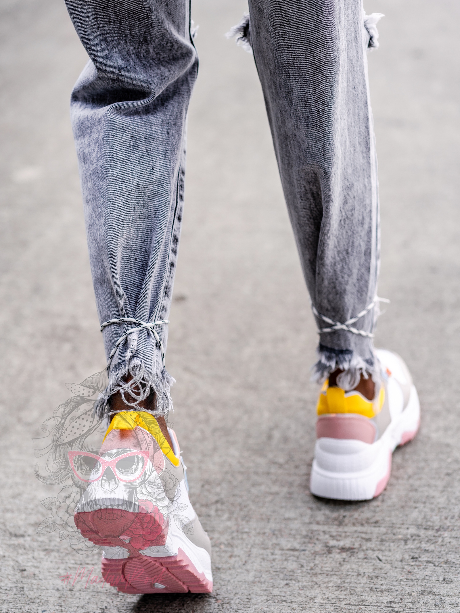 Buty sportowe Madam Gummi puder