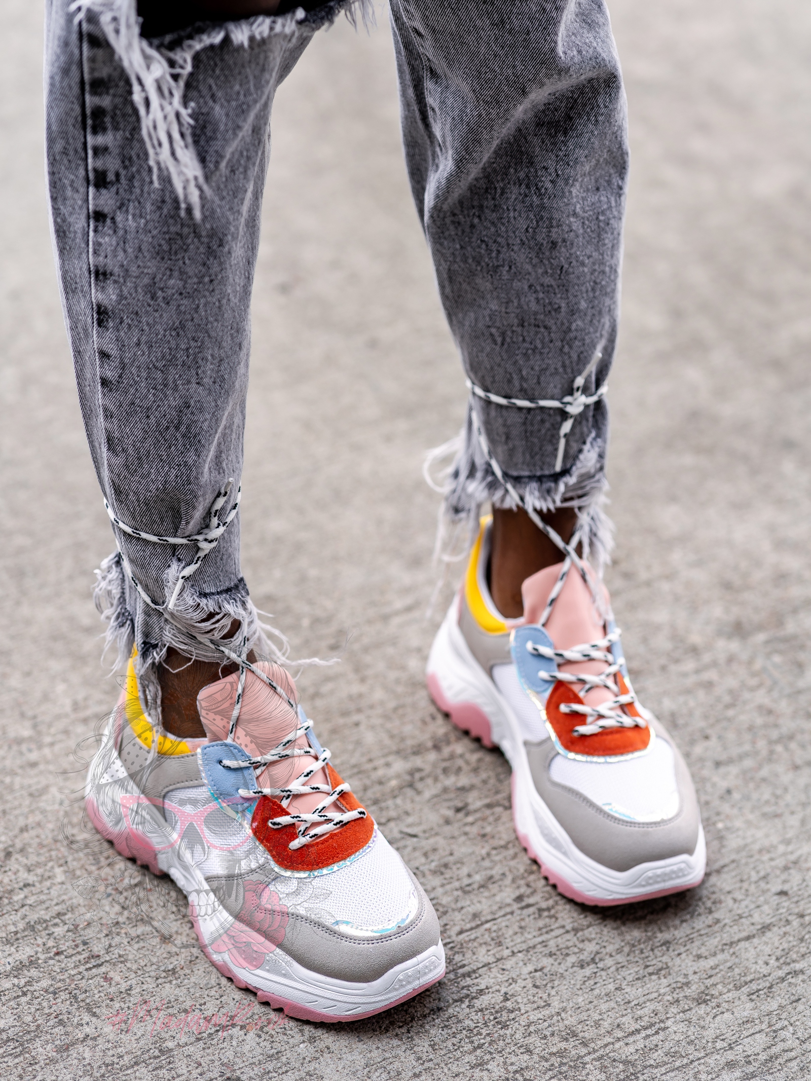 Buty sportowe Madam Gummi puder