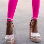 Sandały na platformie Madam Gathe beżowe