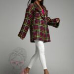 Marynarka żakardowa Benetto zielona