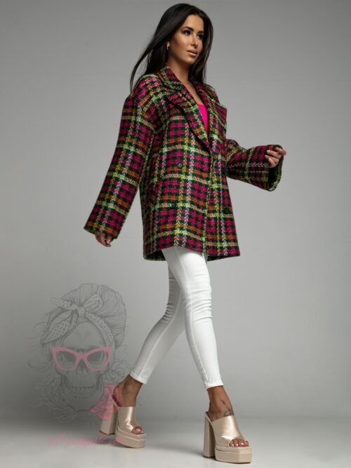 Marynarka żakardowa Benetto zielona