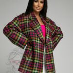 Marynarka żakardowa Benetto zielona