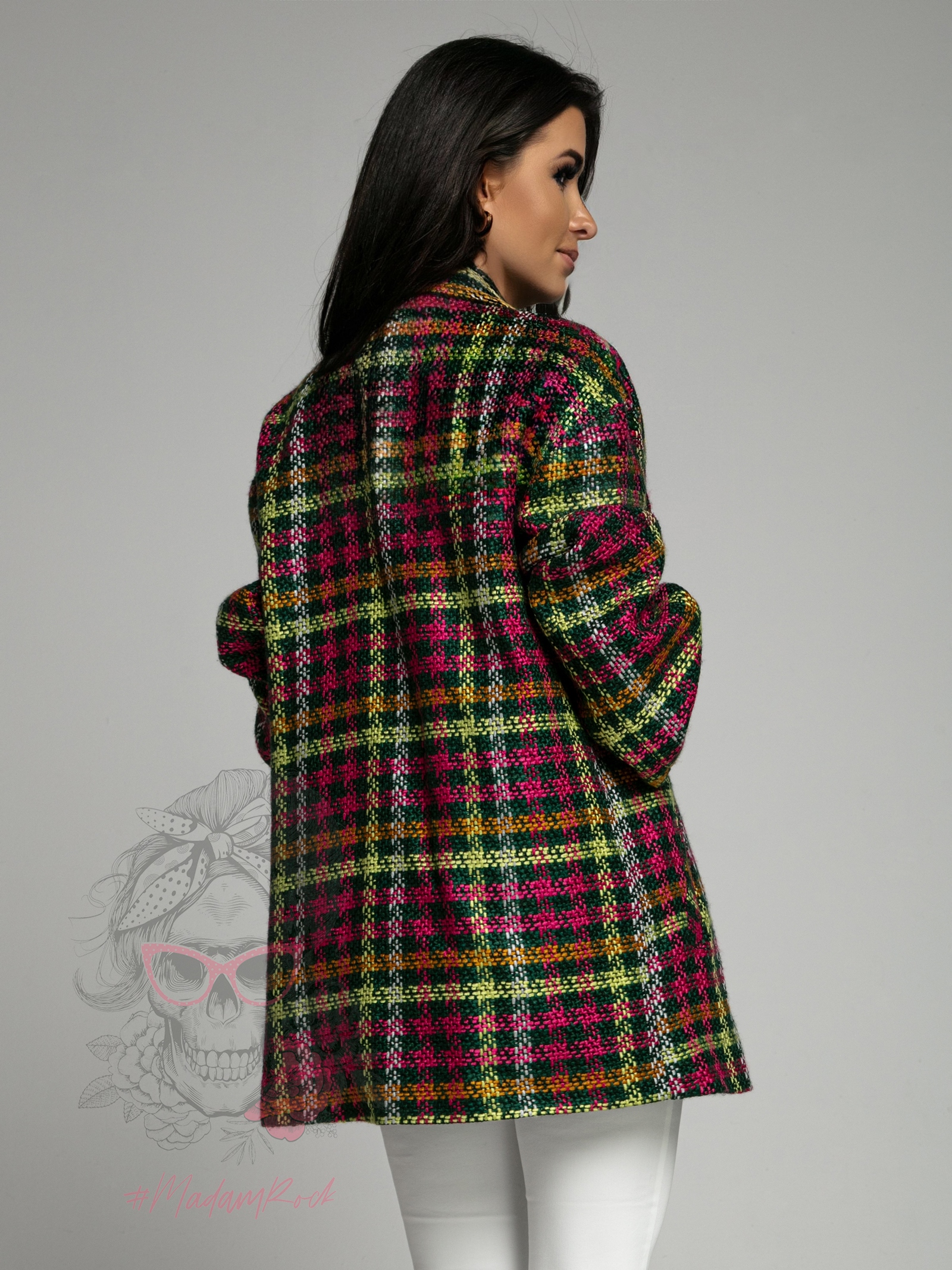 Marynarka żakardowa Benetto zielona