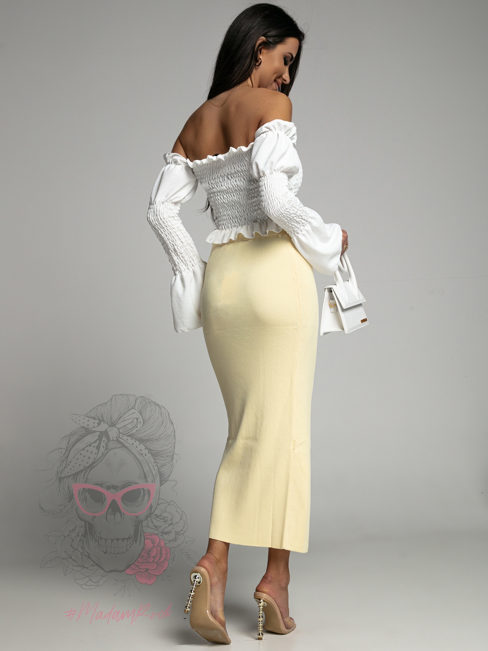 Top hiszpanka Pantai biały Top hiszpanka Pantai biały