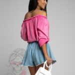 Koszula muślinowa Pahkus różowa