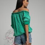 Koszula muślinowa Pahkus zielona