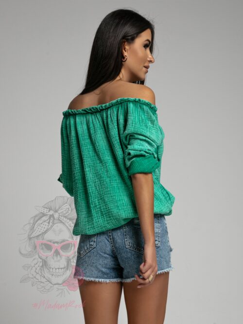 Koszula muślinowa Pahkus zielona