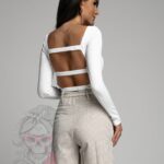 Spodenki w paski Nihonto beżowe