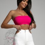 -wprzedane-Top opaska Madam Yoga fuksja